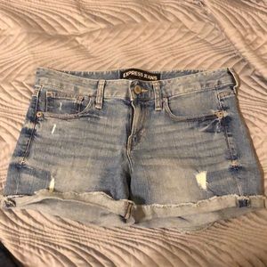 Express denim shorts